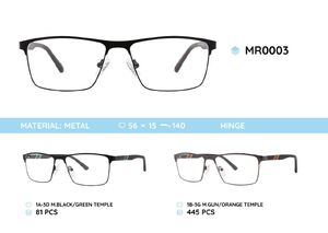 Металлическая оправа с дужками из материала TR-90 MR0003