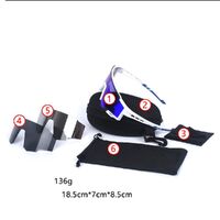 Safety shockproof sports goggles+3 caps 0923-1