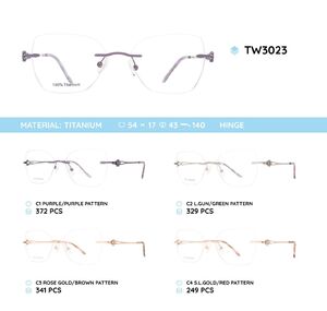 Оправа металлическая безободковая титановая TW3023