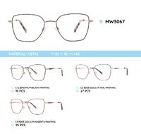 Metal women's frame for glasses MW3067