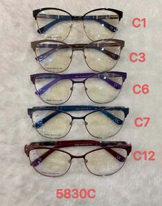 Оправа для очков женская металлическая с флексом 5830C