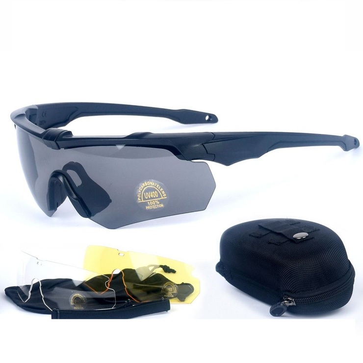 Safety shockproof tactical polarized goggles, 2-lens and box set, 战术-2.0szg-套装-DX