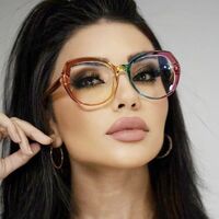 Plastic TR90 glasses with blue light protection for women TR5013-PN