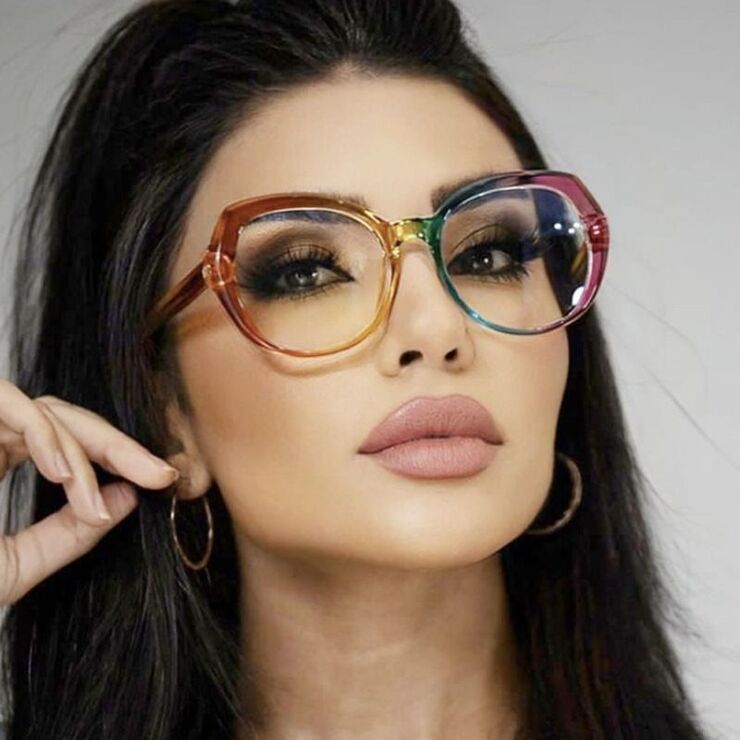 Plastic TR90 glasses with blue light protection for women TR5013-PN