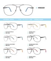 Metal frame with TR-90 temples with spring hinges MR0109