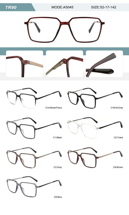 Оправа пластиковая из TR90 мужская с флексом A5045-DA
