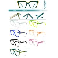 Plastic frames for glasses, acetate lamination Big City CH3205