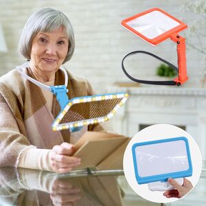 Лупа настольная с подсветкой и шейным подвесом 6288-XX, увеличение: 5X