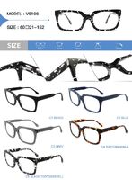 Plastic acetate frame for glasses with spring hinges Big City V9106