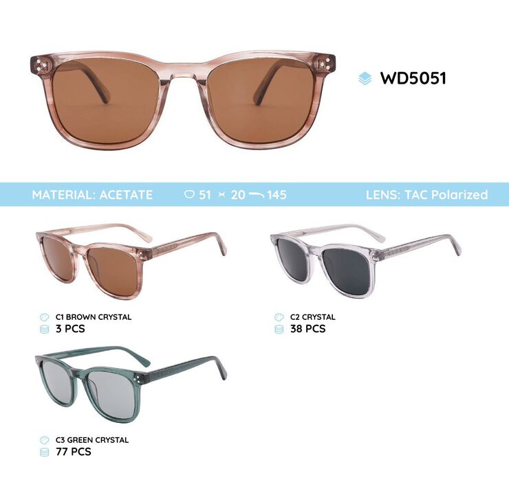 Acetate frames polaraized sunglasses WD5051