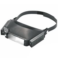 Binocular magnifier with backlight, magnifying glass with head mount 81007-XX, magnification: 1,5Х, 3Х, 6,5Х, 8Х