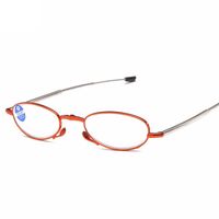 Folding metal reading glasses HXH天线  with Blue ray cut protection with case, diopters from +1.00 to +4.00, RMC=62-64