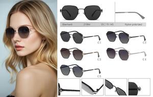 Солнцезащитные поляризационные металлические очки с нейлоновыми линзами Eberhard EH21064