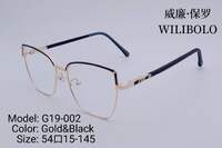 Metal ultrathin women's frames with spring hinges Wilibolo G19-002