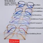 Оправа металл + TR90 ультратонкая женская с флексом Wilibolo TR3034
