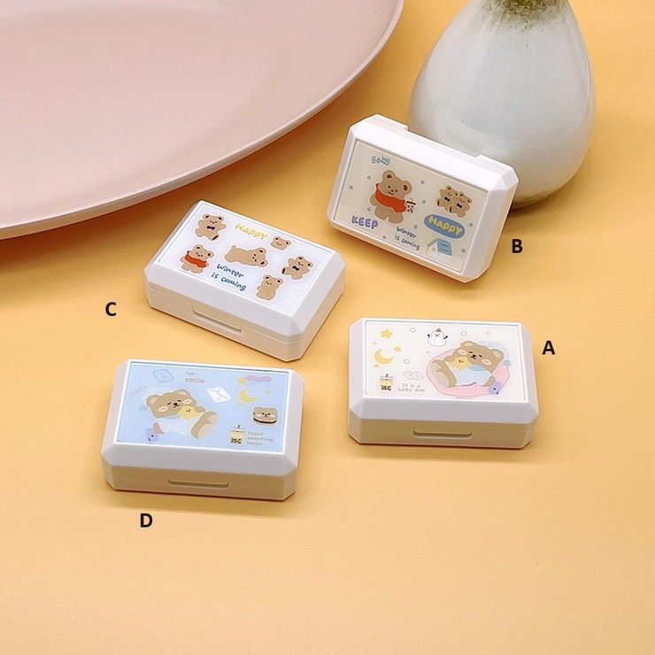 Mini soft contact lens MT013-2睡睡围巾熊 颜