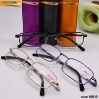Metal eyeglasses with the tube Vizzini V898-B