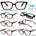 Ready-made plastic frame glasses Vizzini V7165, white lens, diopters from +1.00 to +4.00 (step 0.25) to +6.0 (0.50)