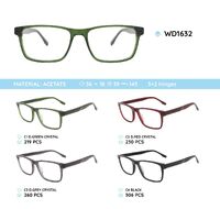 Plastic acetate eyeglasses frame WD1632