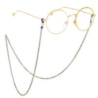 Bronze-colored metal non-slip chain, for glasses and masks GL381