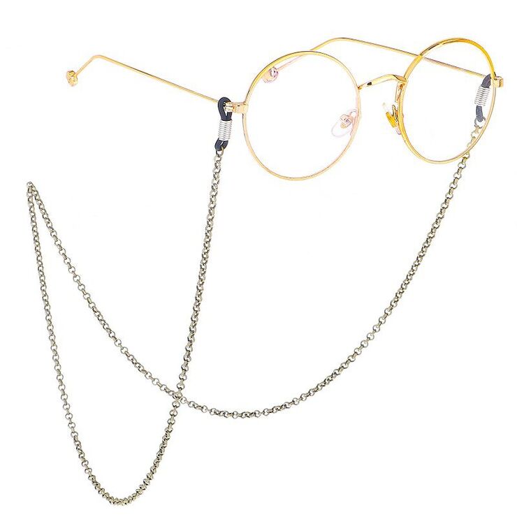 Bronze-colored metal non-slip chain, for glasses and masks GL381