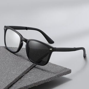 Очки фотохромные пластиковые для чтения, складные, с защитой Blue ray cut, диоптрии от +0.50 до +4.00, KY8082折叠变色老花