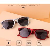 Polarized silicone sunglasses with UV400 protection for kids with case T11084