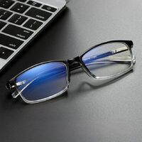 Plastic glasses for myopia, with Blue ray cut protection, diopters from 0.00 to -6.00, RMC=62-64, KY2821-7