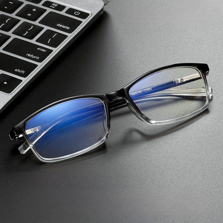 Plastic glasses for myopia, with Blue ray cut protection, diopters from 0.00 to -6.00, RMC=62-64, KY2821-7