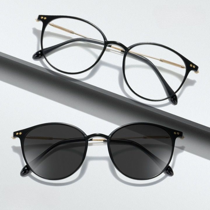 Очки фотохромные пластиковые TR90 с защитой от синего света KY0045-3变色眼镜