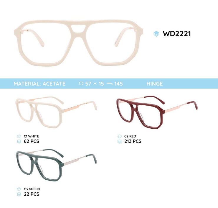 Plastic acetate eyeglasses frame for women WD2221