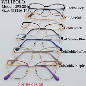 Оправа металлическая ультратонкая женская с флексом Wilibolo G95-284