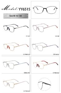 Metal frame with soft nose pad and spring hinges YY6515-DA