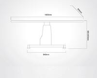Motorized table with a lifting mechanism 3D-3