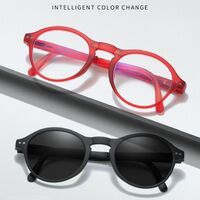 Очки складные пластиковые фотохромные KY5105 с защитой Blue ray cut, диоптрии 0.00, РМЦ=62-64