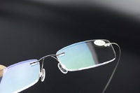 Elastic rimless metal silhouette eyeglasses for reading YL-006
