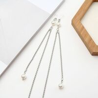 Metal non-slip chain, with pearls, for glasses and masks GA038
