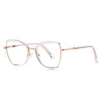 Оправа женская металлическая + пластик TR90, линзы-блюблокеры с защитой от ультрафиолета и синего света More FCS3158