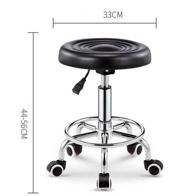 Стул вращающийся круглый маленький на колесиках с подъемником 011