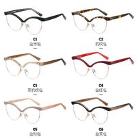 Combined frame (metal + TR90) or glasses with blue light protection, with spring hinges FA87283