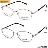 Mens cheap metal frames for glasses Allmilmo AL7086-W