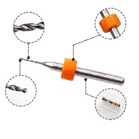 Set of drills made of tungsten steel with cylindrical shanks, 0.1-3 mm