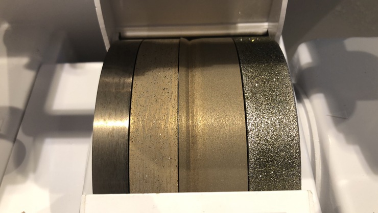 Diamond wheels for processing plastic and glass lenses on semiautomatic machine: SJM-2004, SJM-2005, SJM-2007, SJM-2008, SJM-