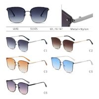 Polarized metal sunglasses with nylon lenses for women Leke S5505