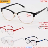 Очки в комбинированной оправе с антибликовыми линзами Vizzini V8159