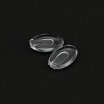 Носоупор для очков из материала PVC CY044, размер 11.5*7.3 мм, нет различия между левым и правым носоупором, под защёлку