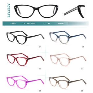 Acetate plastic frames for glasses with spring hinges Big City F3045