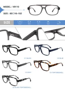 Оправа пластиковая из ацетата с флексом Big City V9110