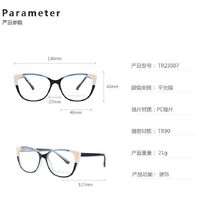 TR90 plastic frame or glasses with blue light protection, with spring hinges FA23007