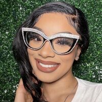 Plastic glasses with blue light protection and rhinestones for women 3293镶钻-PN